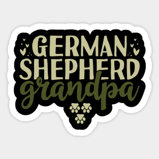 German Shepherd Grandpa Sticker